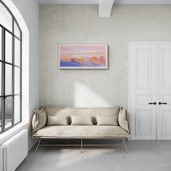 Sunset Train | Modern Wall Art Decor | Minimalist Digital Print - Picture 3 of 3